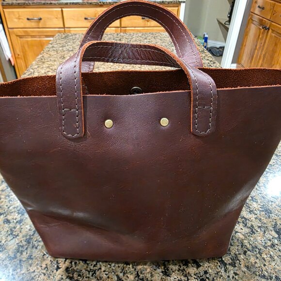 Portland Leather Mini Crossbody Tote - Picture 8 of 8